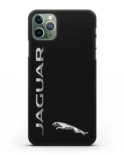 Чехол с надписью Jaguar и логотипом силиконовый для iPhone 11 Pro