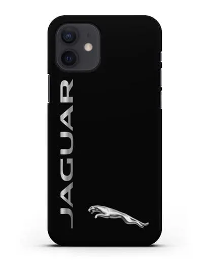 Чехол с надписью Jaguar и логотипом силиконовый для iPhone 12