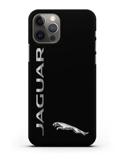 Чехол с надписью Jaguar и логотипом силиконовый для iPhone 12 Pro