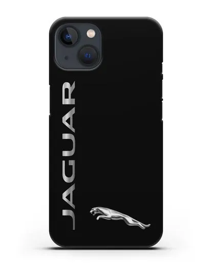 Чехол с надписью Jaguar и логотипом силиконовый для iPhone 13
