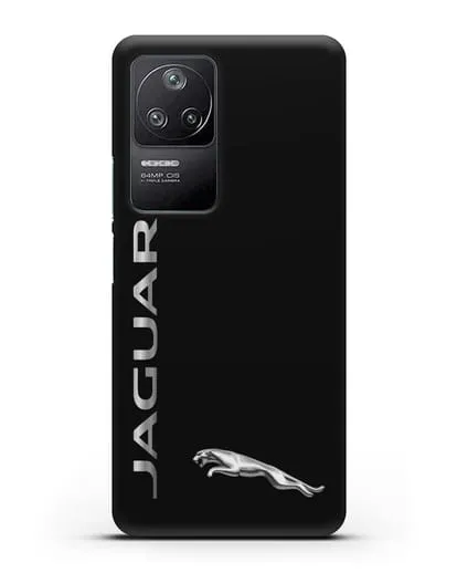 Чехол с надписью Jaguar и логотипом силиконовый для Xiaomi Poco F4
