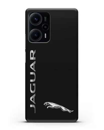 Чехол с надписью Jaguar и логотипом силиконовый для Xiaomi Poco F5