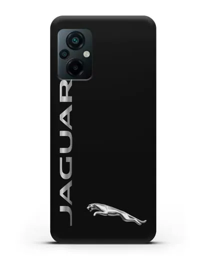 Чехол с надписью Jaguar и логотипом силиконовый для Xiaomi Poco M5
