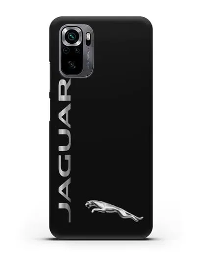 Чехол с надписью Jaguar и логотипом силиконовый для Xiaomi Poco M5s
