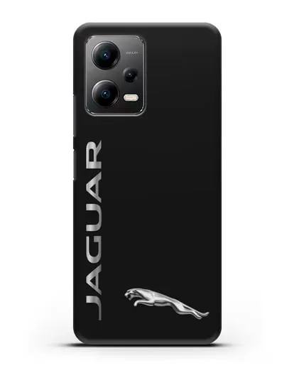 Чехол с надписью Jaguar и логотипом силиконовый для Xiaomi Poco X5