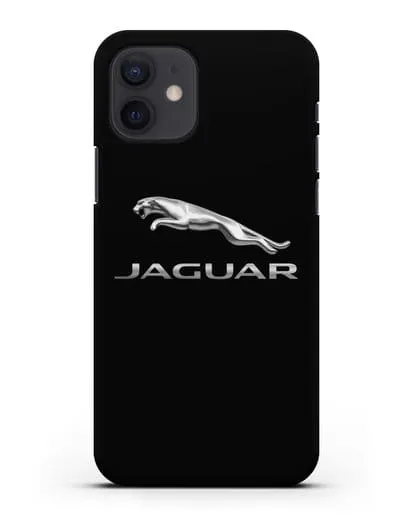 Чехол с логотипом Jaguar силиконовый для iPhone 12