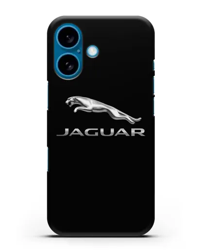 Чехол с логотипом Jaguar силиконовый для iPhone 16