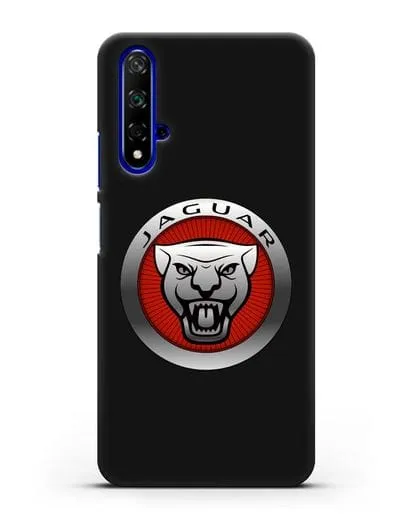 Чехол с логотипом Ягуар силиконовый для Honor 20