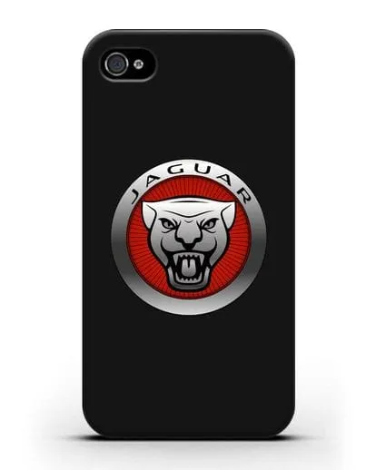 Чехол с логотипом Ягуар силиконовый для iPhone 4/4s