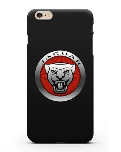 Чехол с логотипом Ягуар силиконовый для iPhone 6 Plus