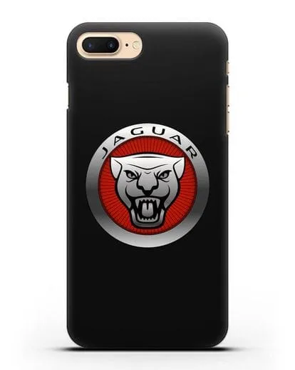 Чехол с логотипом Ягуар силиконовый для iPhone 7 Plus