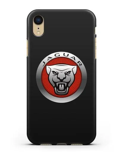 Чехол с логотипом Ягуар силиконовый для iPhone XR