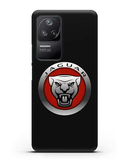 Чехол с логотипом Ягуар силиконовый для Xiaomi Poco F4