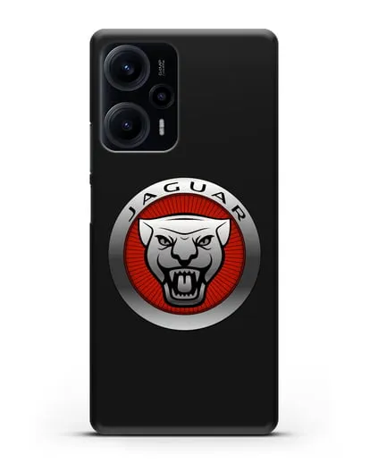 Чехол с логотипом Ягуар силиконовый для Xiaomi Poco F5