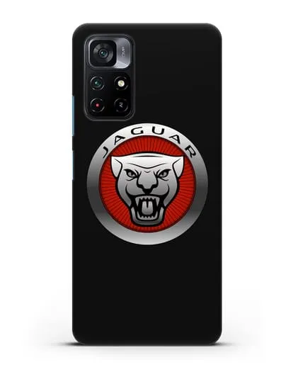 Чехол с логотипом Ягуар силиконовый для Xiaomi Poco M4 Pro 5G