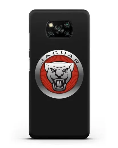 Чехол с логотипом Ягуар силиконовый для Xiaomi Poco X3