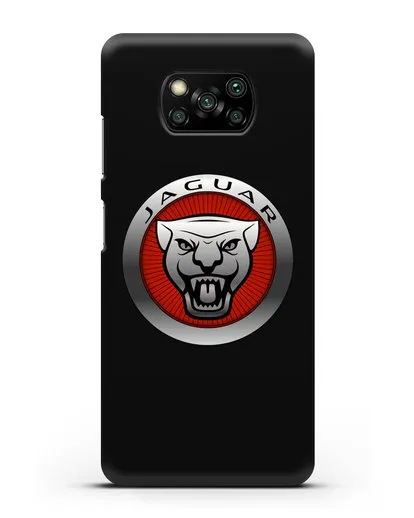 Чехол с логотипом Ягуар силиконовый для Xiaomi Poco X3 Pro