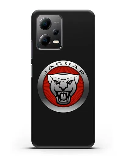 Чехол с логотипом Ягуар силиконовый для Xiaomi Poco X5