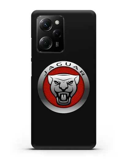 Чехол с логотипом Ягуар силиконовый для Xiaomi Poco X5 Pro