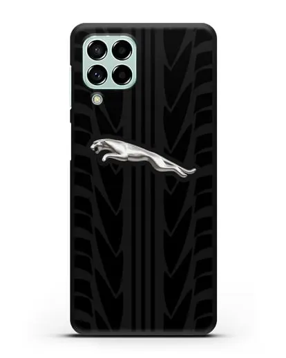 Чехол с символикой Ягуар с протектором шин силиконовый для Samsung Galaxy M53 [SM-M536]