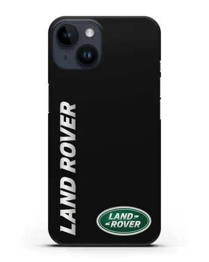 Чехол с надписью Land Rover и логотипом силиконовый для iPhone 14
