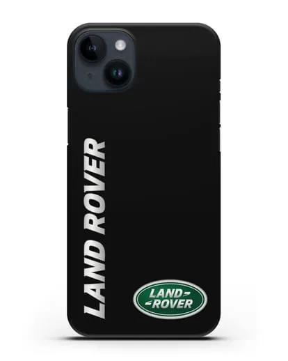 Чехол с надписью Land Rover и логотипом силиконовый для iPhone 14 Plus