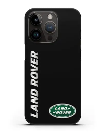 Чехол с надписью Land Rover и логотипом силиконовый для iPhone 14 Pro