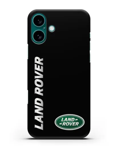 Чехол с надписью Land Rover и логотипом силиконовый для iPhone 16 Plus