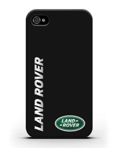 Чехол с надписью Land Rover и логотипом силиконовый для iPhone 4/4s