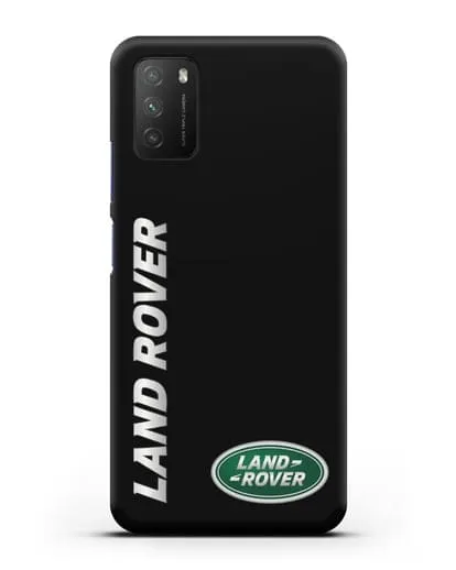 Чехол с надписью Land Rover и логотипом силиконовый для Xiaomi Poco M3