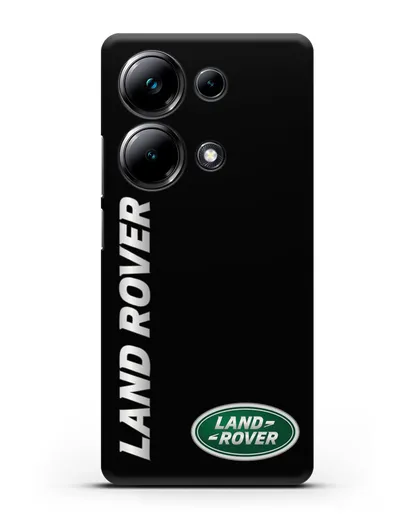 Чехол с надписью Land Rover и логотипом силиконовый для Xiaomi Poco M6 Pro