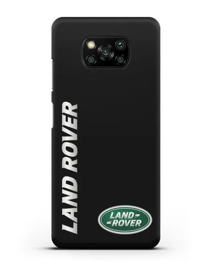 Чехол с надписью Land Rover и логотипом силиконовый для Xiaomi Poco X3