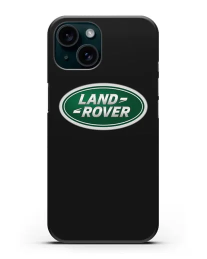 Чехол с логотипом Land Rover силиконовый для iPhone 15