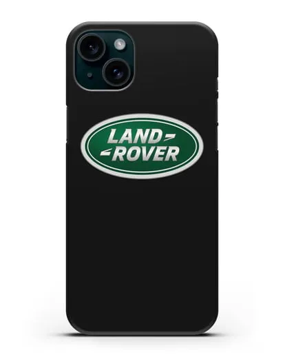 Чехол с логотипом Land Rover силиконовый для iPhone 15 Plus