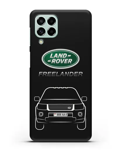 Чехол Land Rover Freelander с номерным знаком силиконовый для Samsung Galaxy M53 [SM-M536]