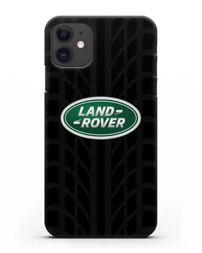 Чехол с эмблемой Land Rover с протектором шин силиконовый для iPhone 11