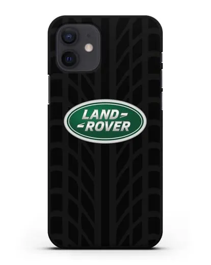 Чехол с эмблемой Land Rover с протектором шин силиконовый для iPhone 12