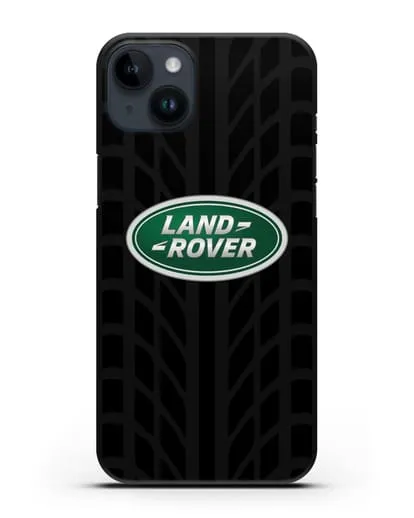 Чехол с эмблемой Land Rover с протектором шин силиконовый для iPhone 14 Plus