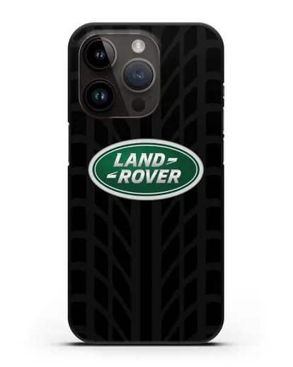 Чехол с эмблемой Land Rover с протектором шин силиконовый для iPhone 14 Pro