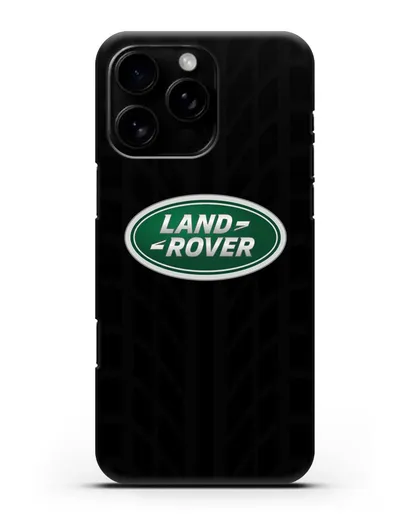 Чехол с эмблемой Land Rover с протектором шин силиконовый для iPhone 16 Pro Max
