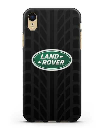 Чехол с эмблемой Land Rover с протектором шин силиконовый для iPhone XR