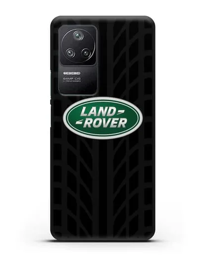 Чехол с эмблемой Land Rover с протектором шин силиконовый для Xiaomi Poco F4