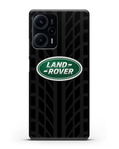 Чехол с эмблемой Land Rover с протектором шин силиконовый для Xiaomi Poco F5
