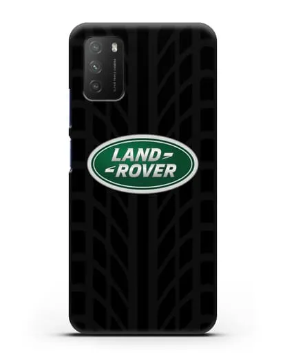 Чехол с эмблемой Land Rover с протектором шин силиконовый для Xiaomi Poco M3