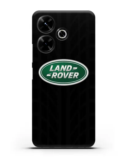 Чехол с эмблемой Land Rover с протектором шин силиконовый для Xiaomi Poco M6