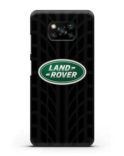 Чехол с эмблемой Land Rover с протектором шин силиконовый для Xiaomi Poco X3
