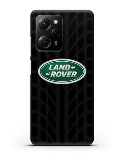 Чехол с эмблемой Land Rover с протектором шин силиконовый для Xiaomi Poco X5 Pro
