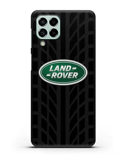 Чехол с эмблемой Land Rover с протектором шин силиконовый для Samsung Galaxy M53 [SM-M536]