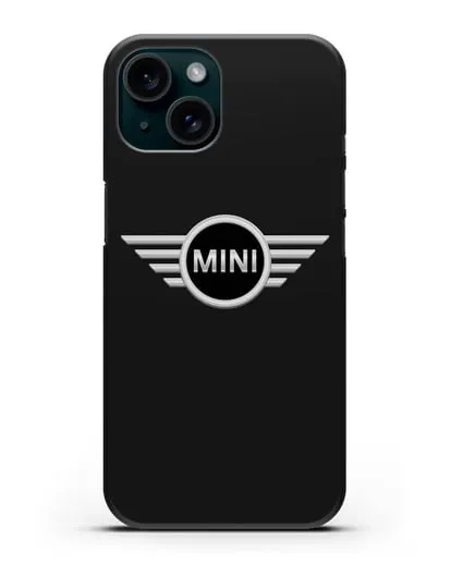 Чехол с логотипом Mini силиконовый для iPhone 15
