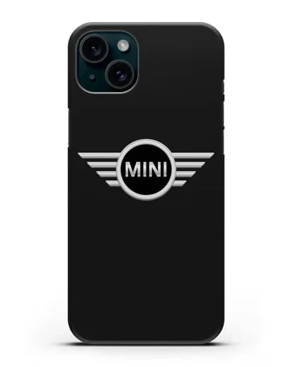 Чехол с логотипом Mini силиконовый для iPhone 15 Plus